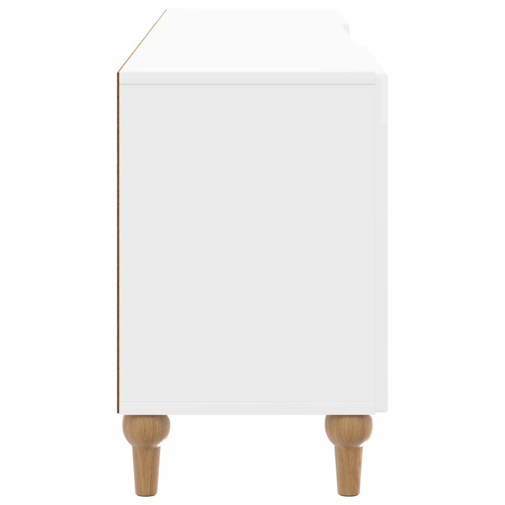 Mobile TV | Armadietto TV | Mobile Porta TV Bianco Lucido 150 x 31 x 50 cm Legno ingegnerizzato