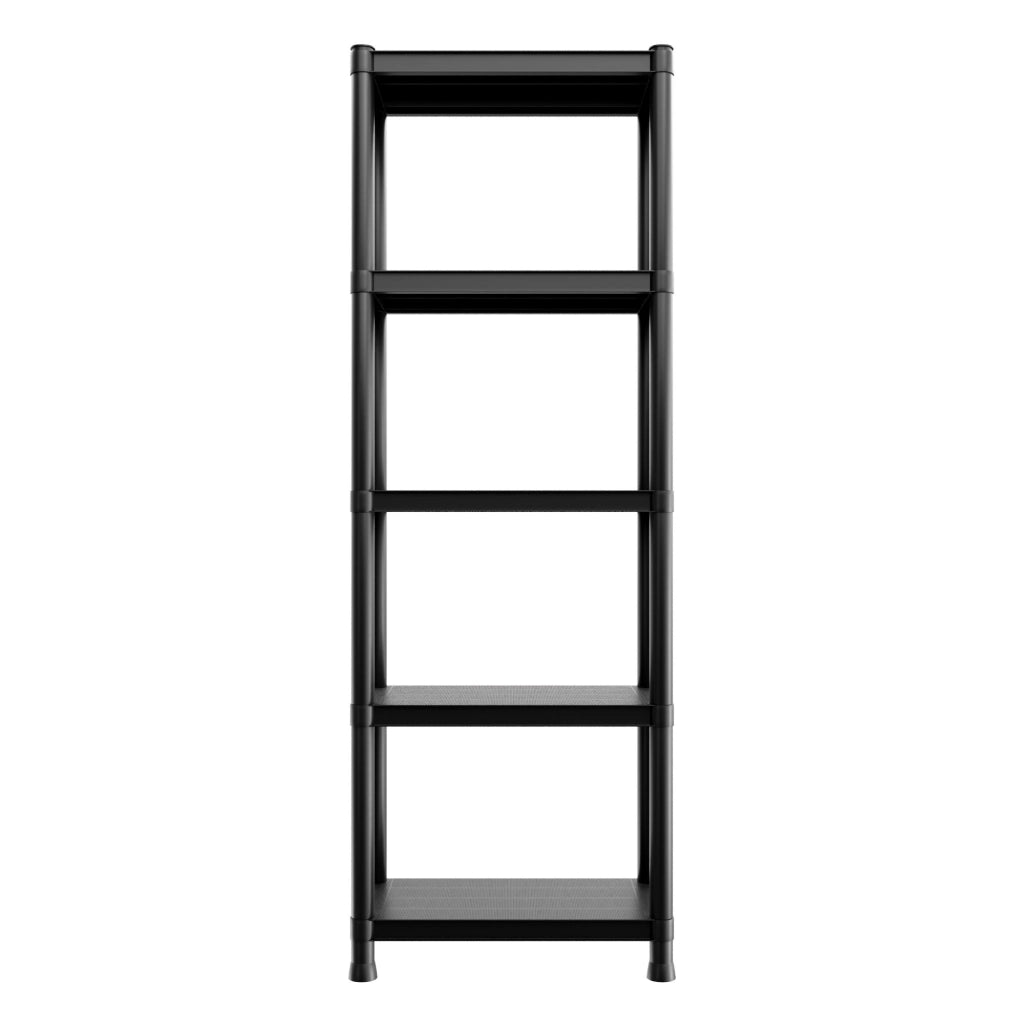 Titan S - Scaffale Modulare 5 Ripiani 60x30xH180 cm in Resina Nero