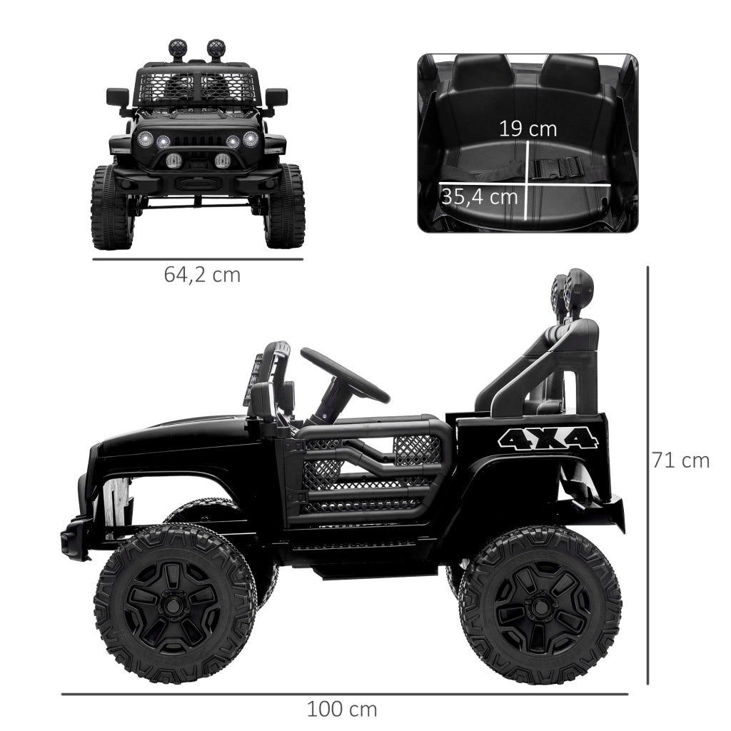 Auto elettrica per bambini 12V con telecomando ¨C Minimal ¨C nero