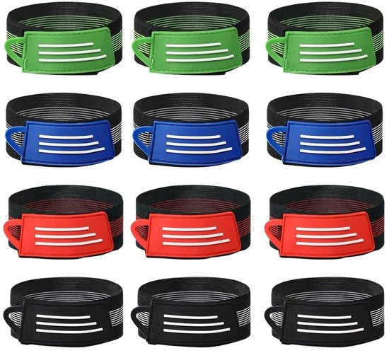 Clip per bicicletta da piedi 12 pezzi - Clip elastica alta - Strisce riflettenti - Clip a gancio e a laccio - Adatto per donne/uomini - Adatto per camminare
