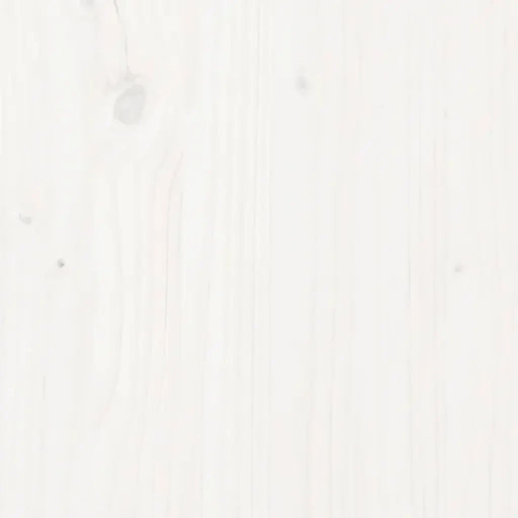 Giroletto senza Materasso-Struttura Letto Bianco 140x200 cm Legno Massello Pino 654051