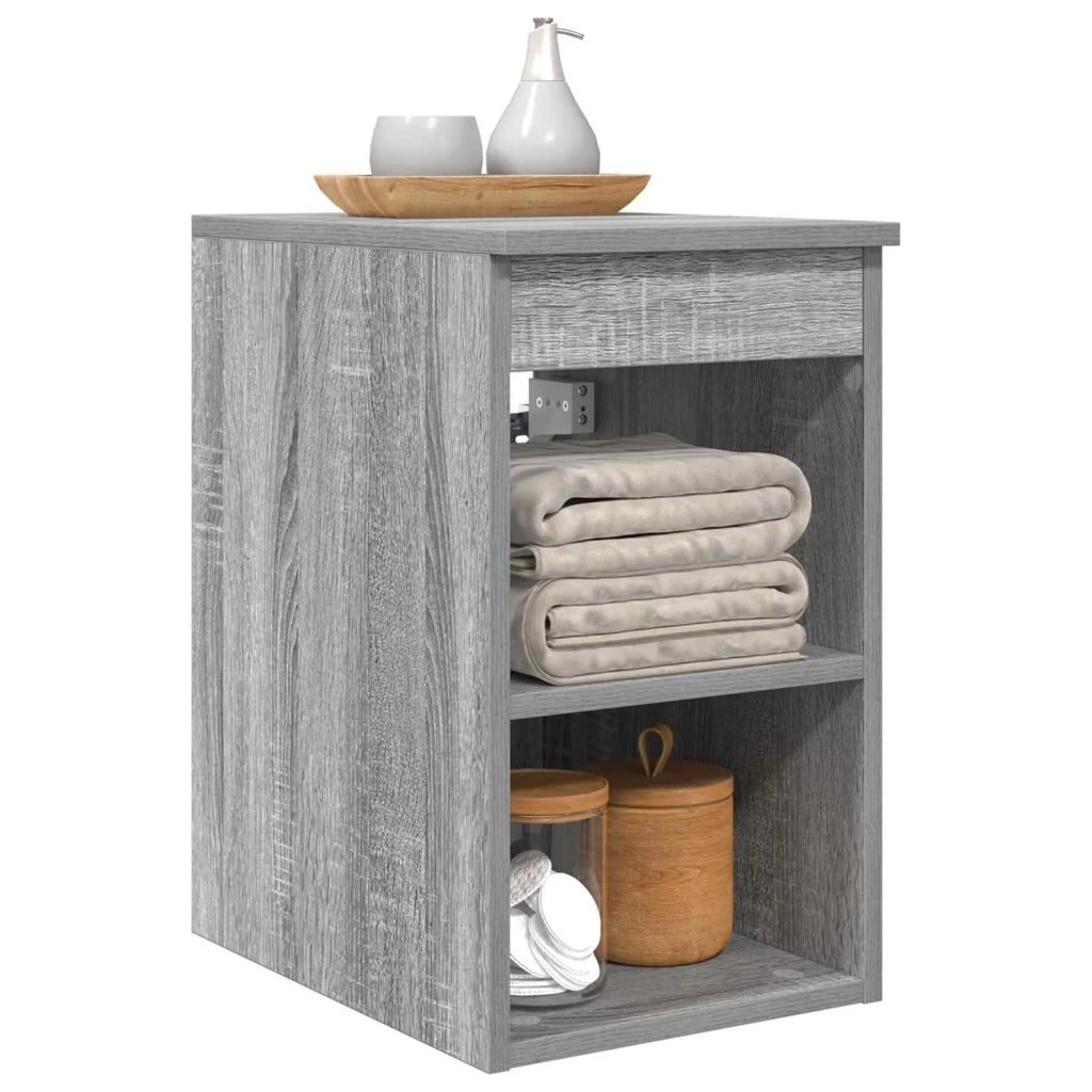 Armadio Bagno | Mobile da Bagno In-between Sonoma grigio 30 x 44,5 x 50 cm
