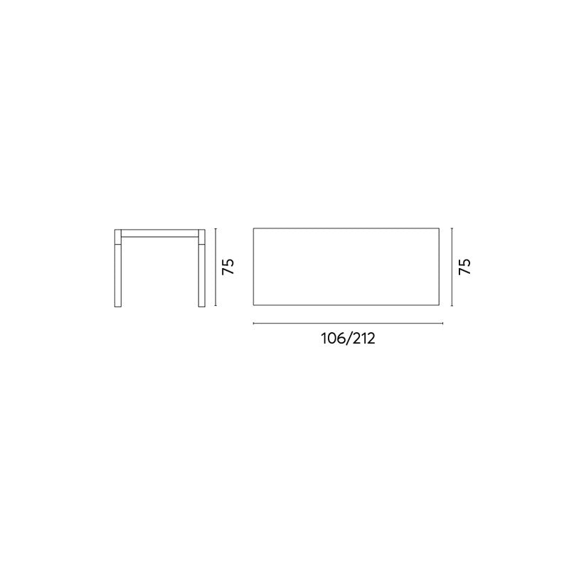 Tavolo Capannori da balcone MOIA bianco