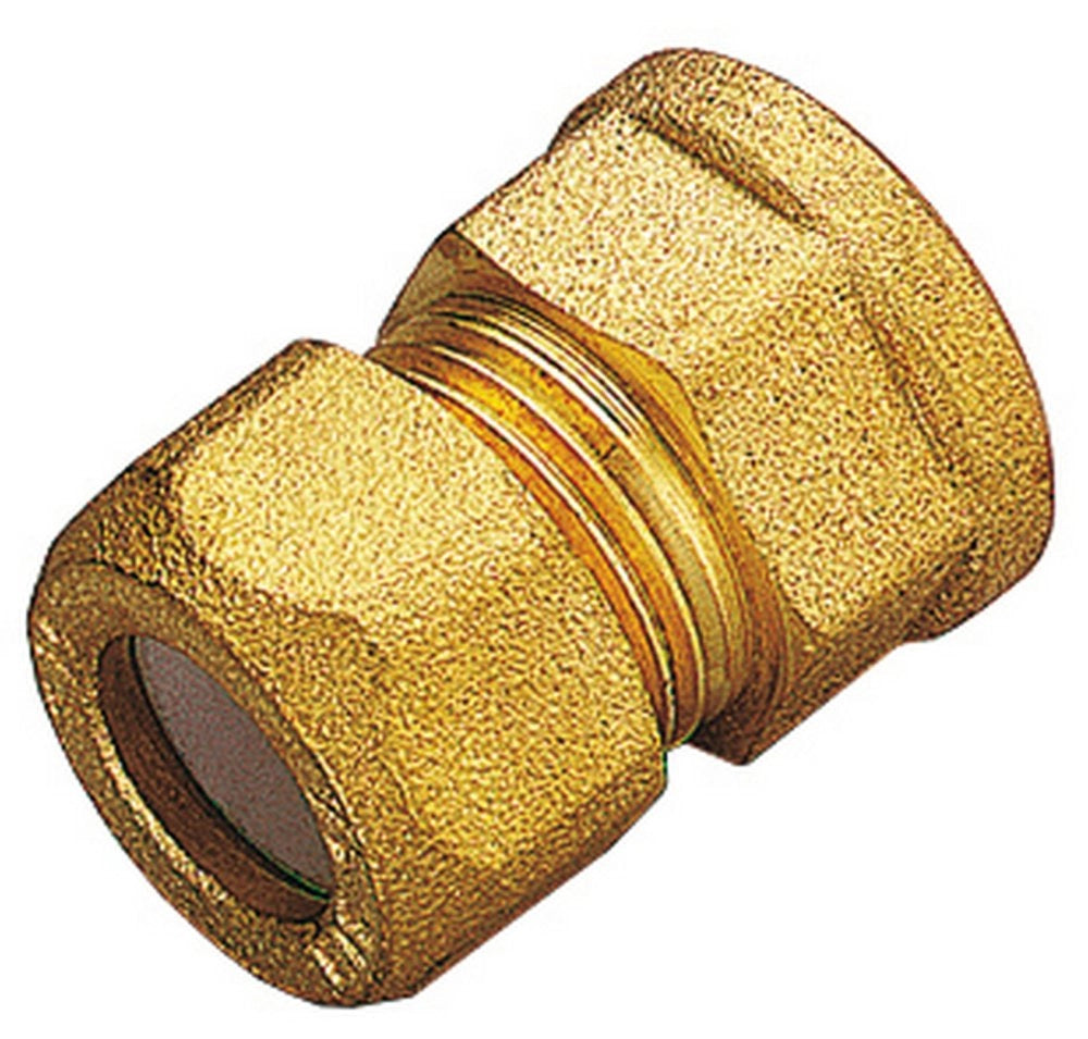 10pz raccordi ottone diritti bicono f/gas 14x1/2 cod:ferx.26599