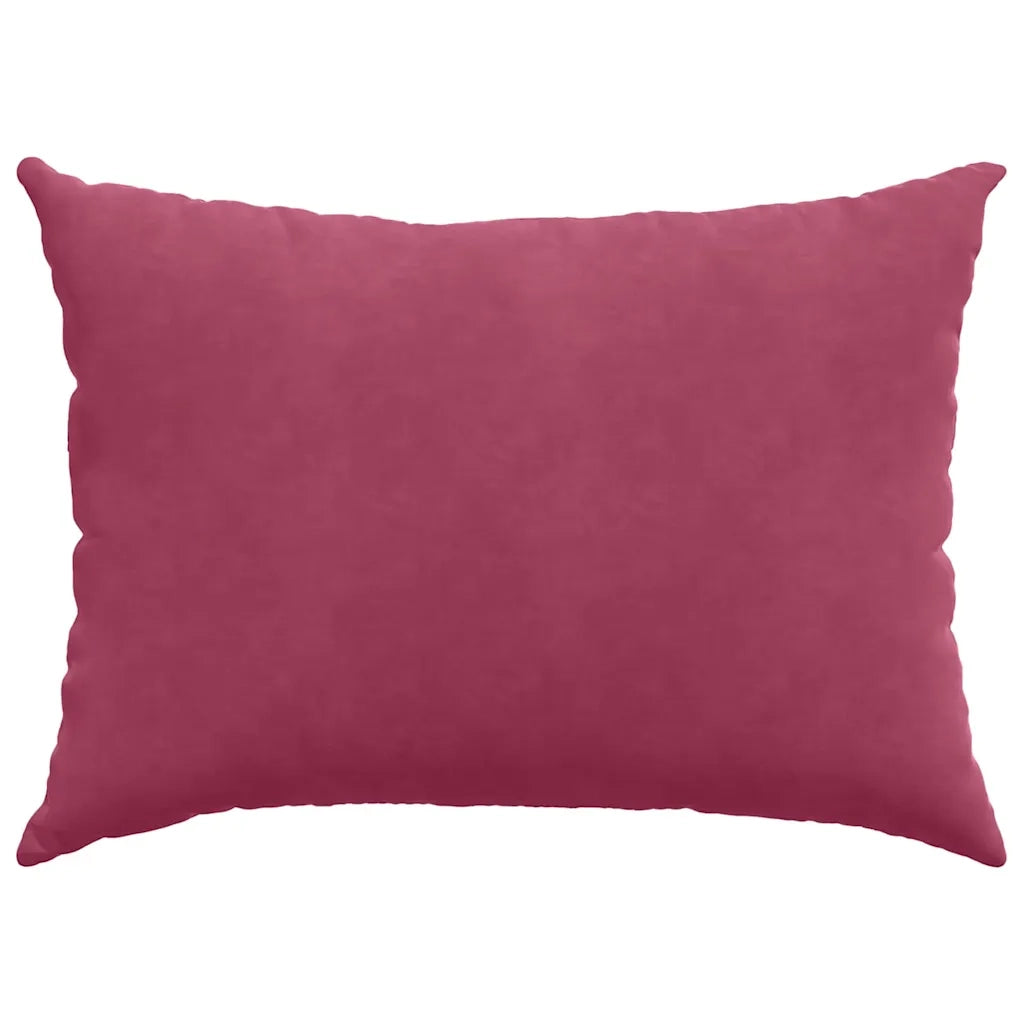 Cuscini da Divano 2 pcs Rosso Vino 70 x 50 cm Tessuto in Cords 42013761