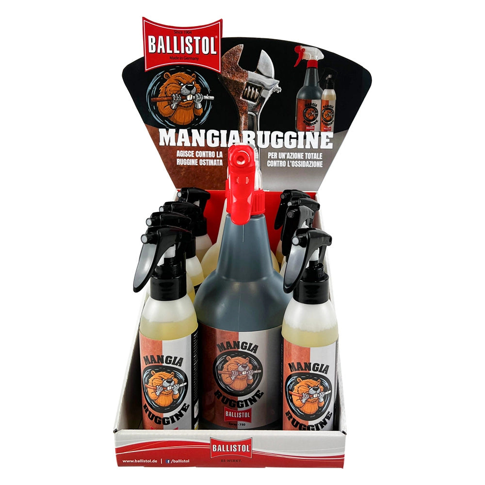 Espositore Ballistol Inclusi (8 da Ballistol Mangiaruggine 150 ml 10 Pezzi