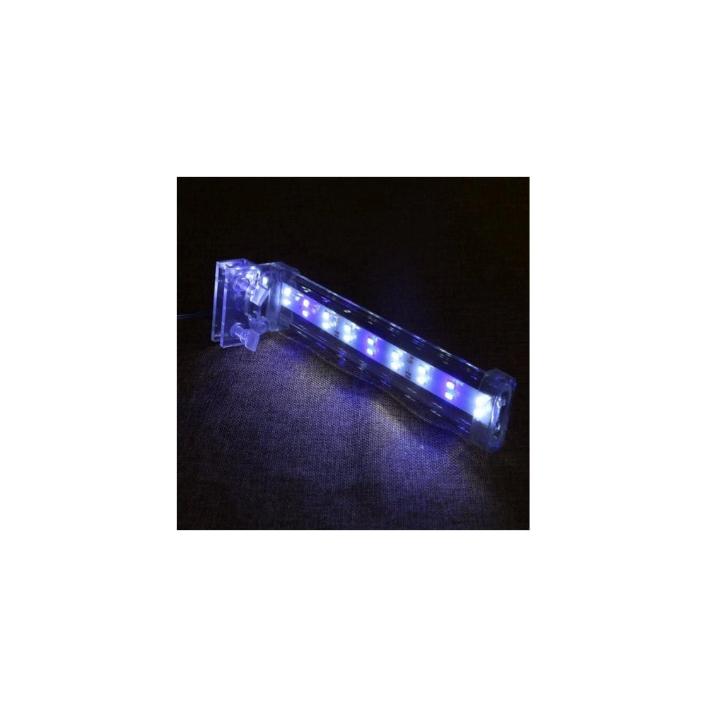 Trade Shop - Lampada Plafoniera Led Per Acquario Luce 4w Bordo Vasca Vetro Piante Pesci -