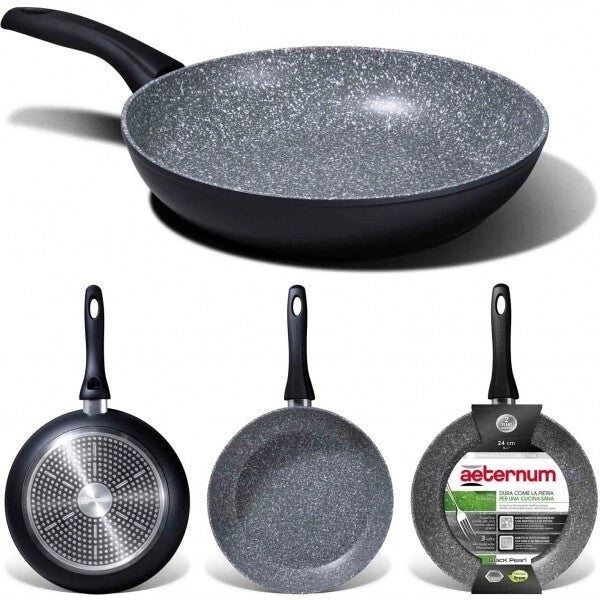 Padella antiaderente pietra in alluminio black pearl Aeternum 18 cm