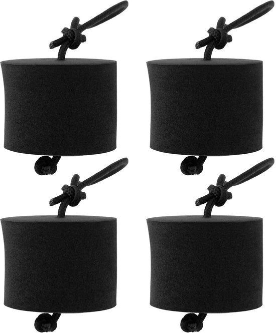 Kit di chiusura per fori di scupper 4 pezzi - Kit di manutenzione EVA - Impermeabile - Flessibile - Per kayak con sedile - Adatto per diametro foro fino a 3,1 cm