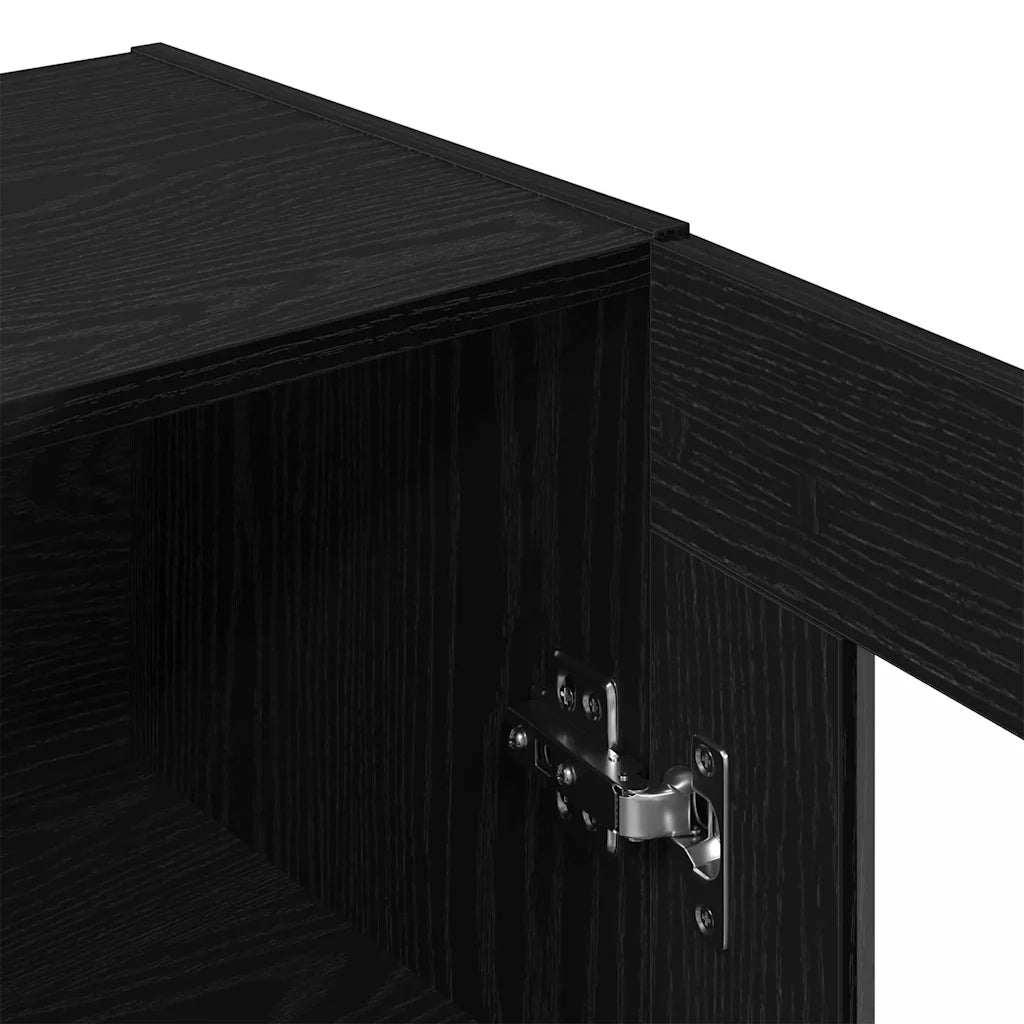 Armadietto a muro Rovere Nero 69,5 x 34 x 90 cm 862110