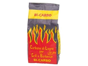 CARBONE NATURALE DI LEGNA- - Kg.3 per grill e barbecue - 6 pezzi
