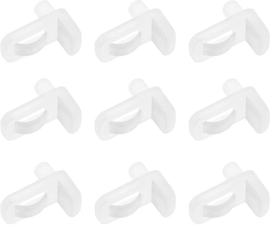Clip per pannelli in vetro 40 unità - Supporto per pannelli in vetro - Plastica - Installazione facile - Forma universale - Materiale duraturo - Sostegni per pannelli