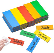 120 strisce adesive magnetiche descrittive, 60 x 20 x 1,5 mm adesivi magnetici per lavagna bianca, strisce adesive magnetiche colorate per frigorifero, etichette per blocchi di appunti, etichette per etichettatura dei ripiani