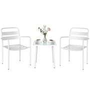 Set Bistrot 3 Pezzi ¨C Zephmum ¨C Grigio, Metallo, Vetro