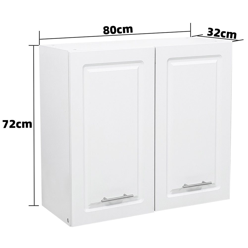 Pensile da Cucina Scolapiatti Sistema Raccogli Gocce Mobile Boiserie Bianco