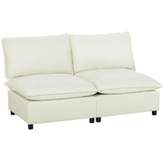 Divano 2 posti senza braccioli ¨C Minimal ¨C crema 146 cm