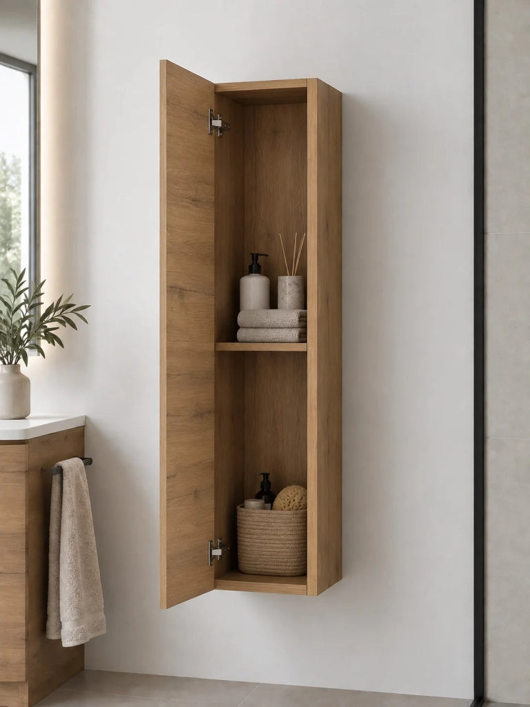 Mobile bagno componibile FORMENTERA senza specchio con modulo da 100 cm, lavabo con colonna