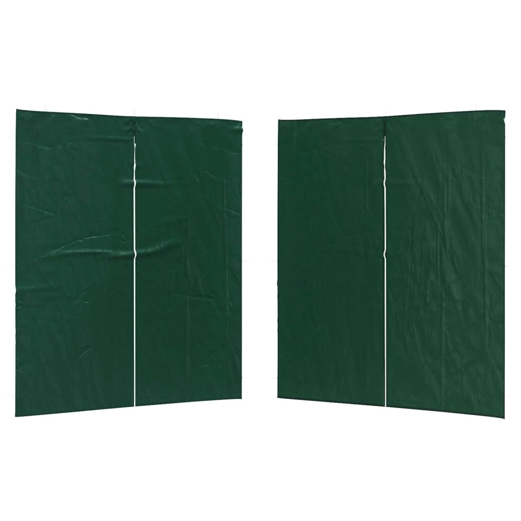 Parete per tenda da festa 2 pz Verde 200 x 195 cm PE e Acciaio CFW5659086