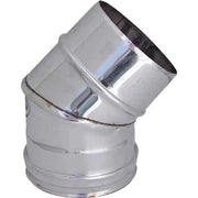 GOMITO A 45  ° PER CANNE FUMARIE  EE ? 200 mm