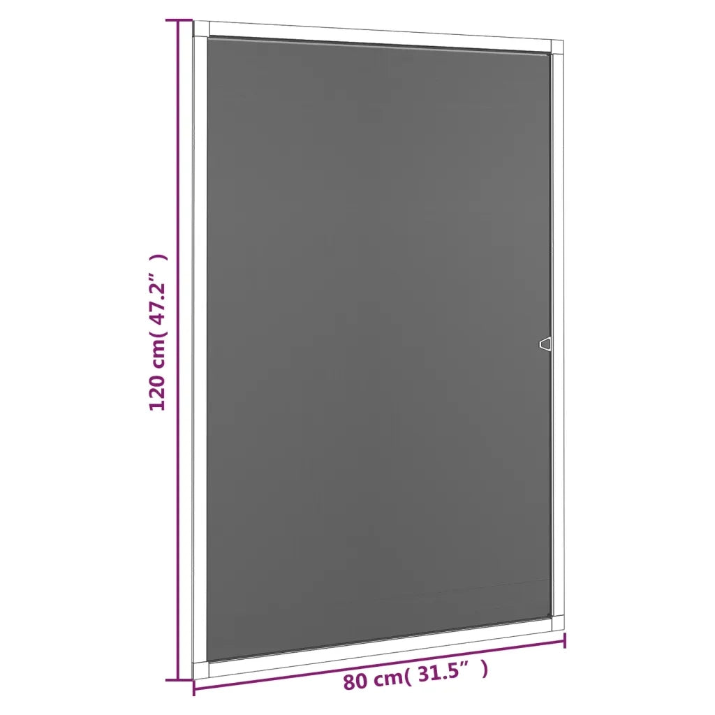 Zanzariera per Finestre Bianca 80x120 cm 153830