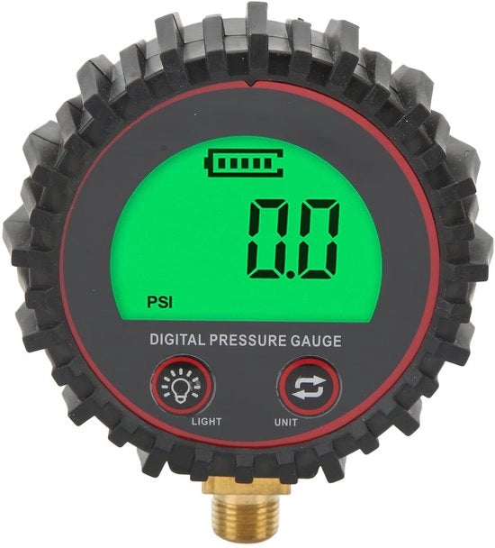 Misuratore di pressione pneumatica digitale - 3-255 PSI di range - Display LCD - Rilevamento rapido e preciso - Compatibile con auto e camion - Misuratore di pressione pneumatica
