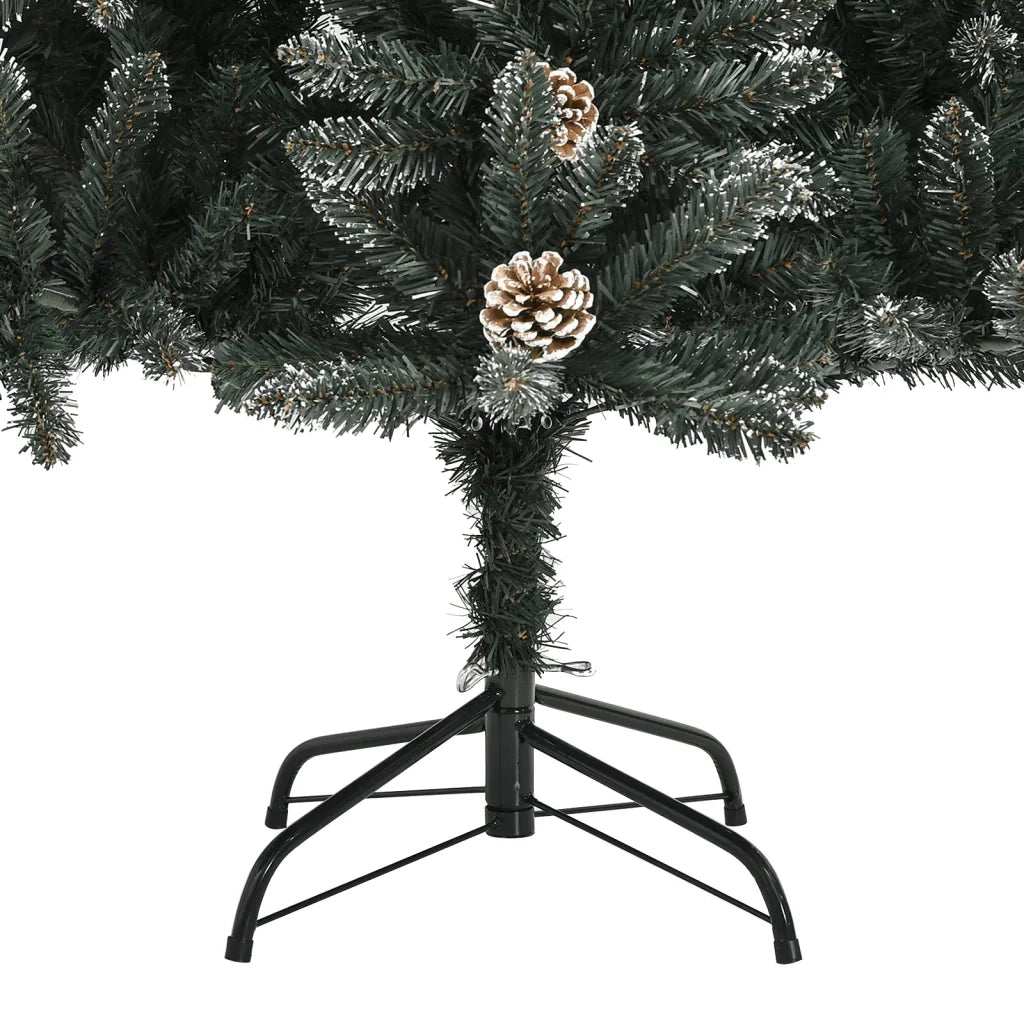 Albero di Natale Artificiale con Base Verde 240 cm PVC 345182