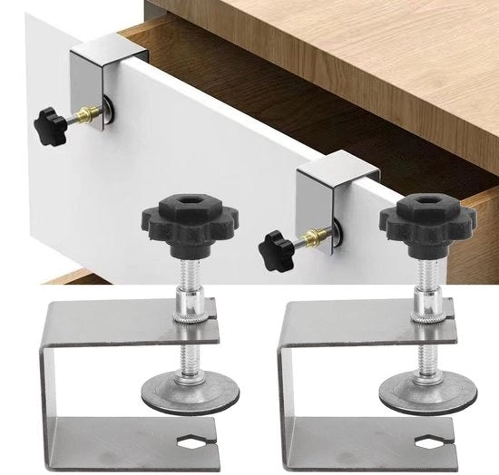 Ferramenta di installazione 2 pezzi - Morsetto per montaggio - Viti regolabili - Resistente allo shock - Anticorrosione - Installazione semplice - Morsetto di fissaggio