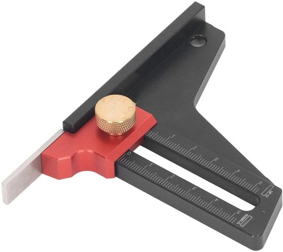 Misuratore di altezza portatile in lega d'alluminio per lavorazione del legno