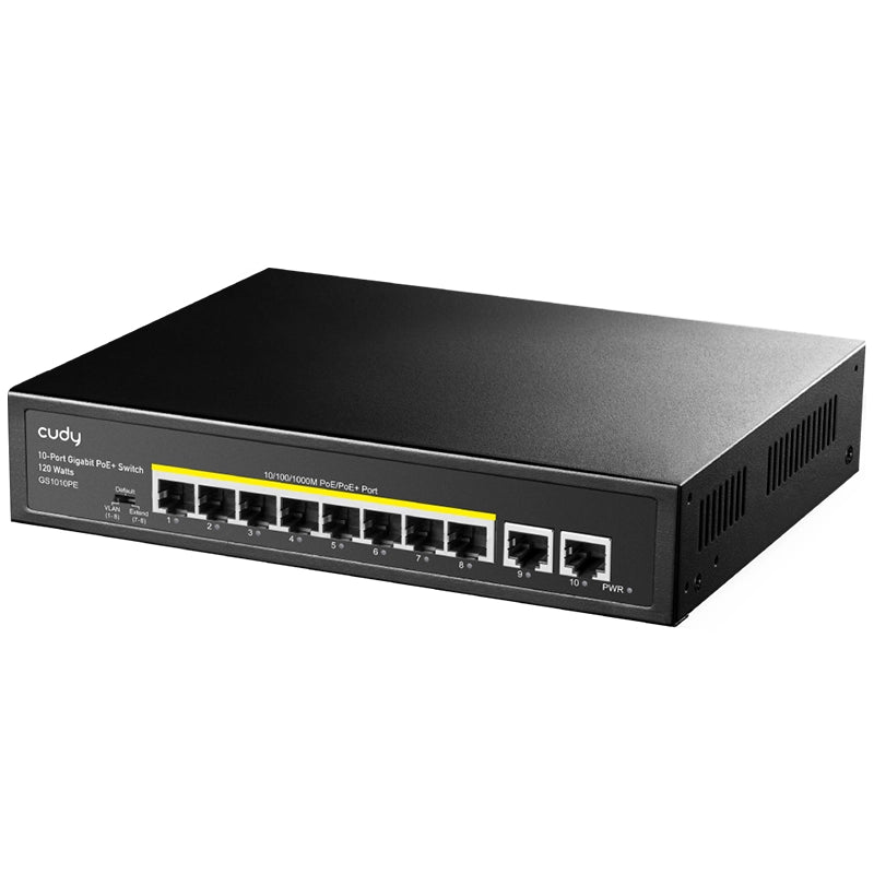 CUDY GS1010PE - UNMANAGED SWITCH 10 PT POE+ 120W