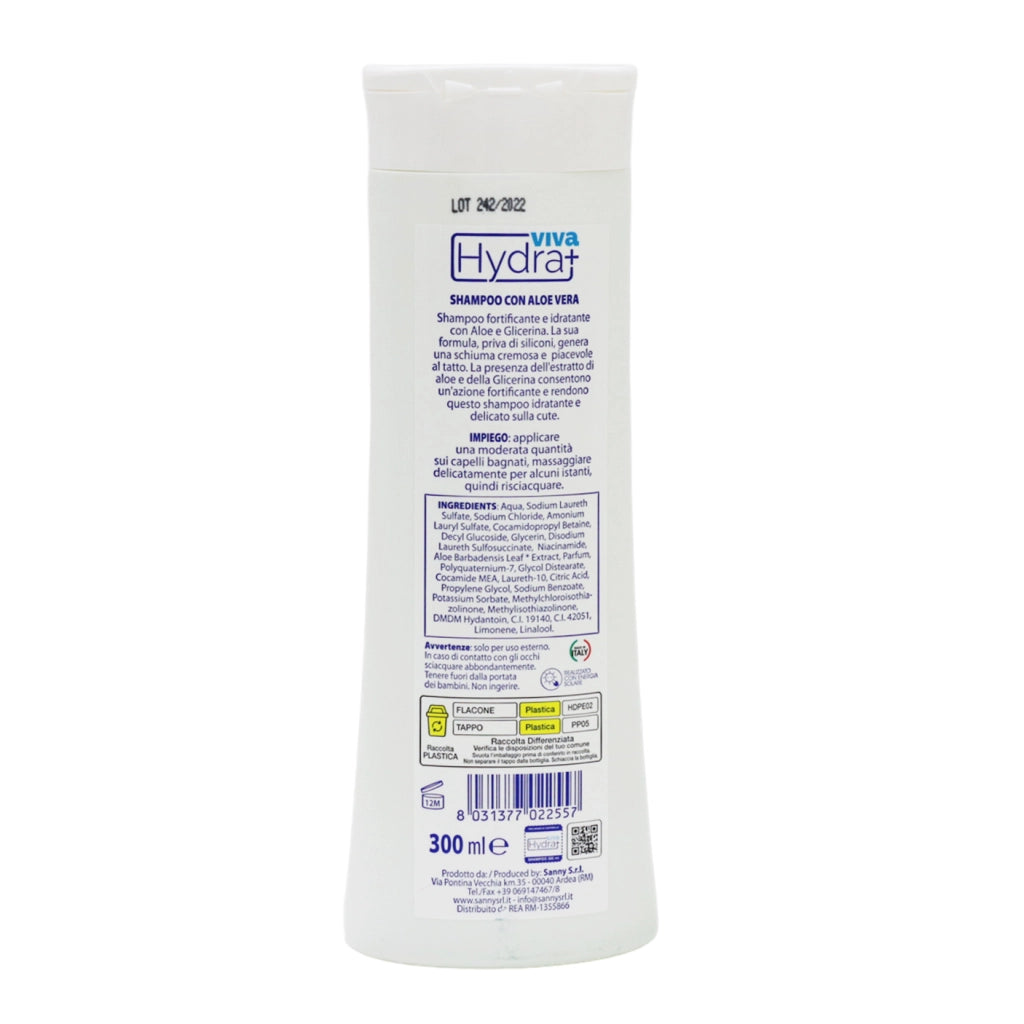 HYDRA VIVA+ SHAMPOO IN FORMATO DA 300 ML ALOE VERA