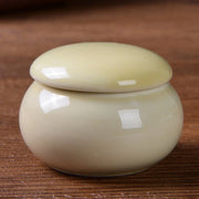 Miniatura di urna - Aspetto naturale - Colore legno chiaro - 45 ml - Flacone di porcellana sigillato