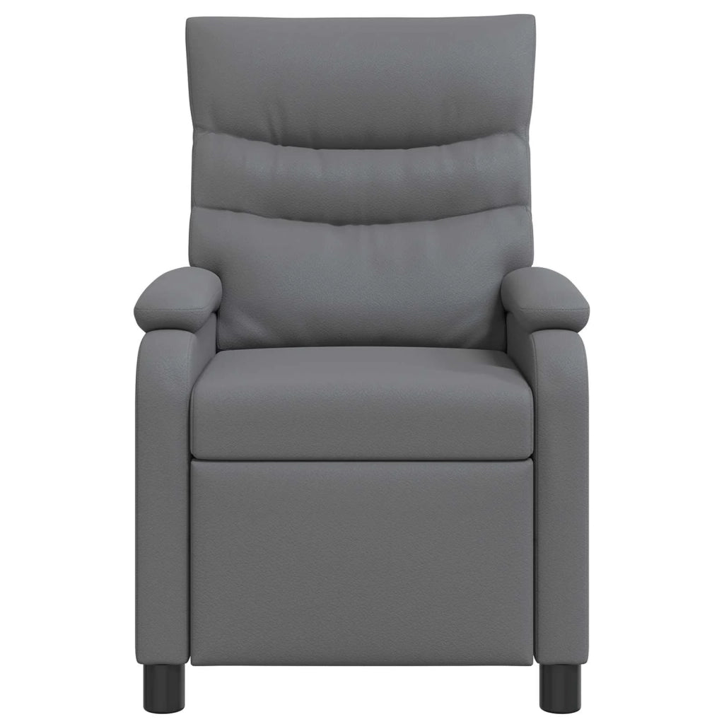 Poltrona Massaggiante Grigio Similpelle 42034904