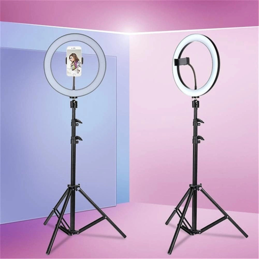 Trade Shop - Luce Anello Professionale Dimmerabile Led Foto Treppiede Illuminazione Tiktok -