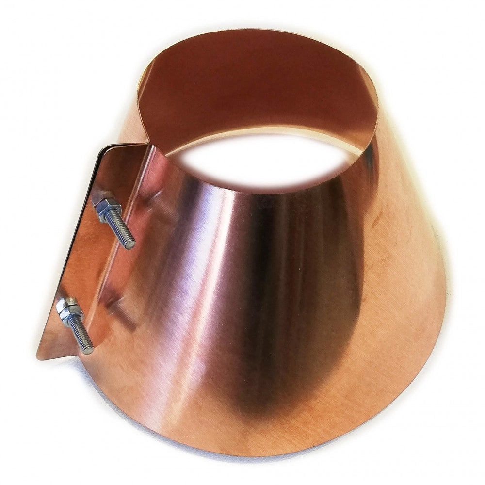 Collare conico da 200mm scossalina in rame spessore 6 decimi