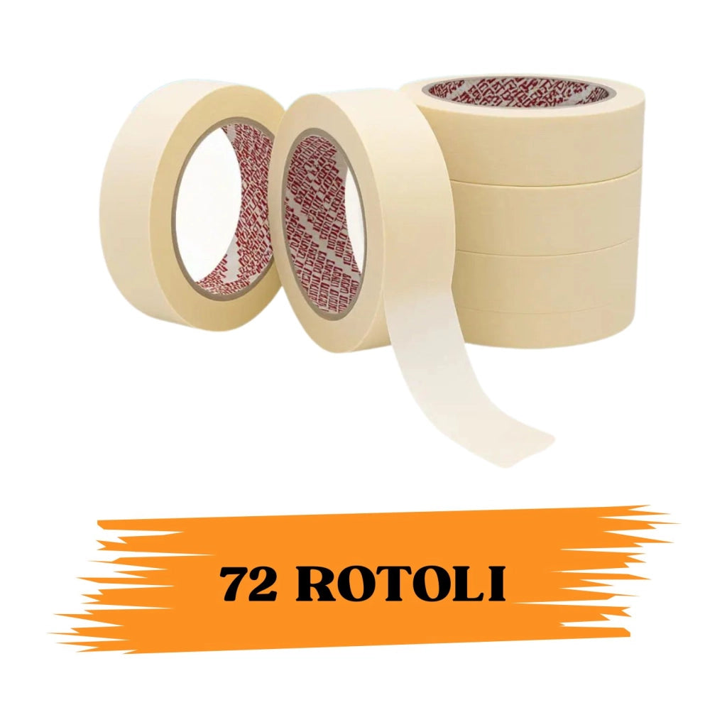 Nastro Adesivo Carta Gommata 25Mmx50m 72 ROTOLI EcoPrice®