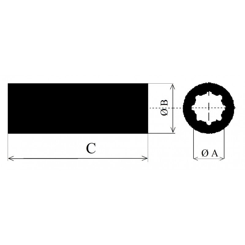 BOCCOLA SPECIALE IN OTTONE Ø MM.25 SHAFT BEARING Ø MM.60