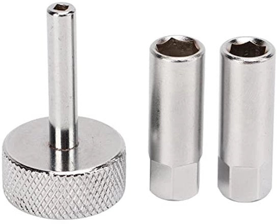 Kit di sostituzione manubrii 3 pezzi - Borchie 8/9 mm - Chiave a quadrato 3 mm - Per motocicli/ATV - Alti componenti di ricambio - Chiave manubrio