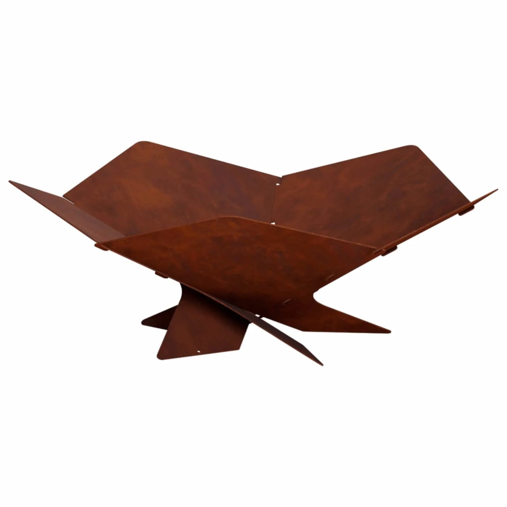 Focolare Ruggine 53 x 53 x 18,5 cm Acciaio Corten 8012605