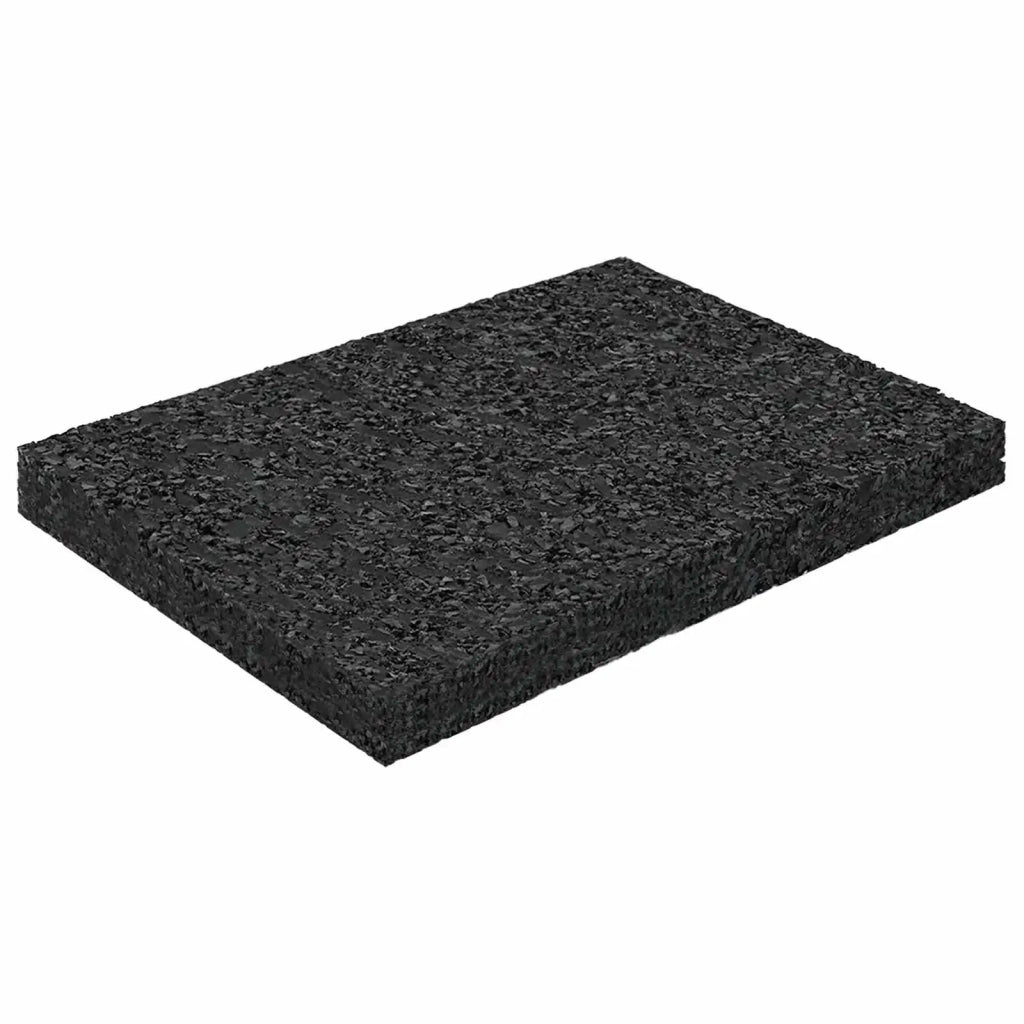 Pad per patio in granuli di gomma Nero 6 x 9 x 0,8 cm Gomma 42027227