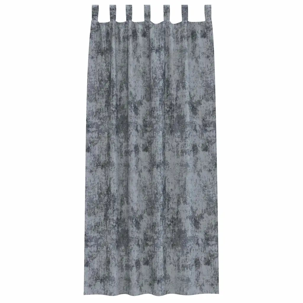 Tende in Velluto 2 pcs Grigio Argento 245 x 140 cm Velluto 4107721