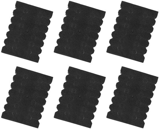 Separatore di Rack - 6 supporti EVA - Protezione - Altezza Gli Spazi - 9x6,5x1,2 cm - Nero - Supporto per Freccette