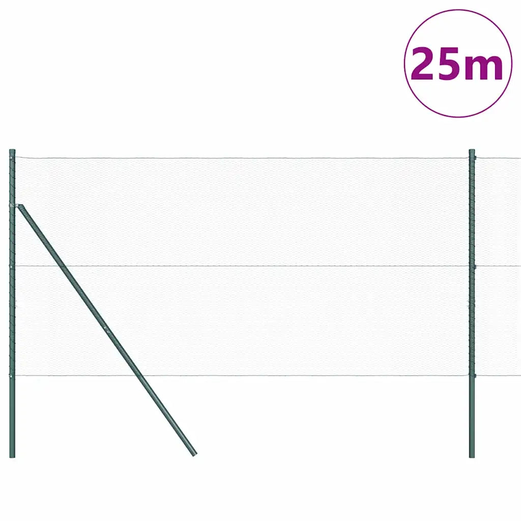 Palo della recinzione Verde 25 x 1,2 m (rete da 13 mm) Acciaio
