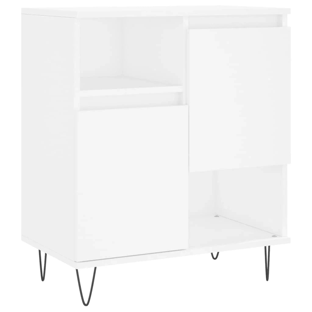 Buffet credenza cassettiera armadio mobile contenitore organizer per cucina soggiorno salotto 3 pezzi legno ingegnerizzato bianco 02_0037007