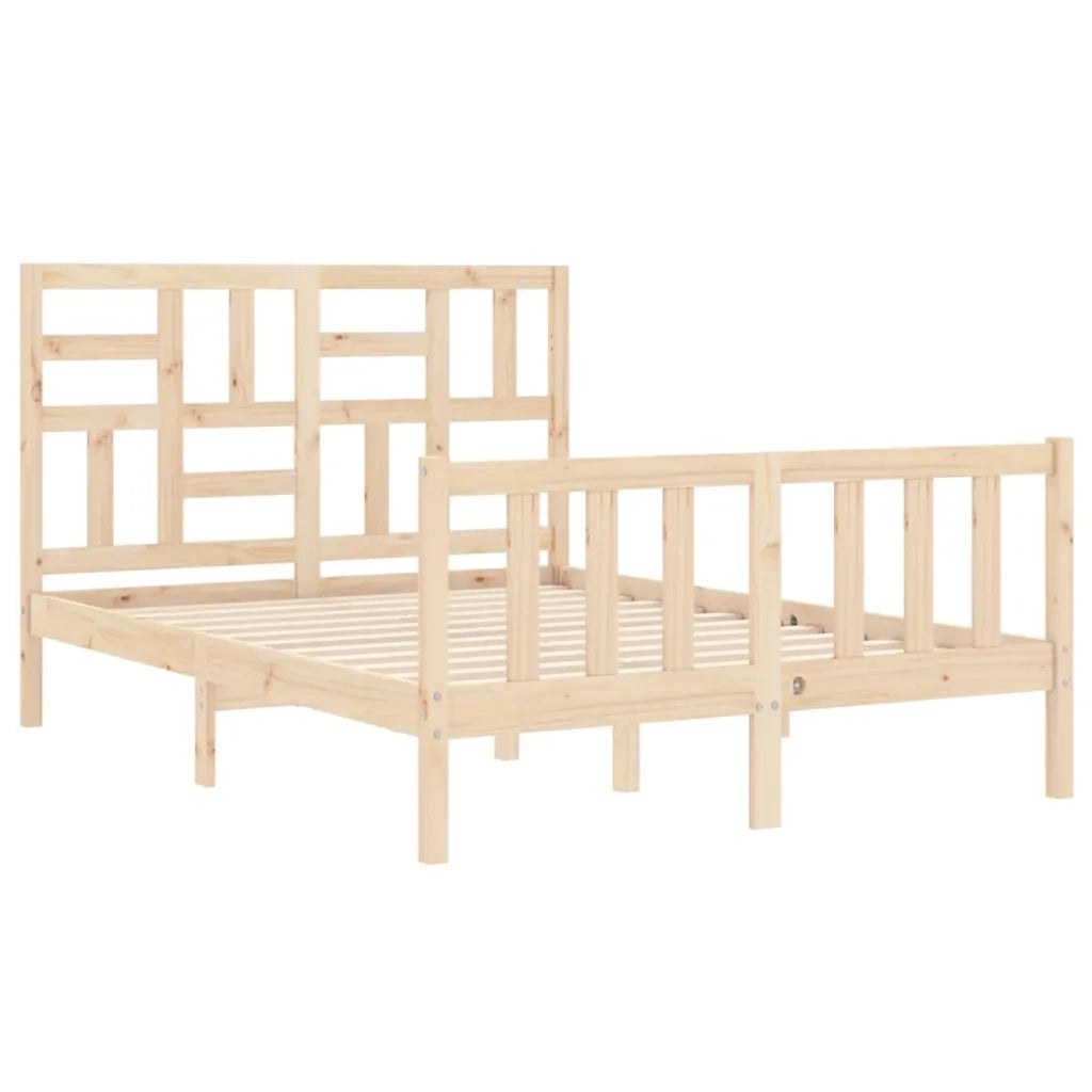 Giroletto senza Materasso-Struttura Letto 140x200 cm in Legno Massello di Pino 291711
