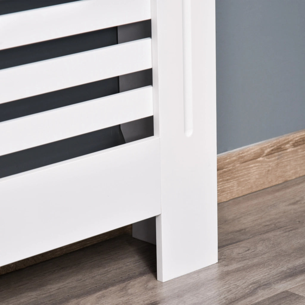Copritermosifone in Legno Bianco ¨C Minimal ¨C 112x19x81 cm