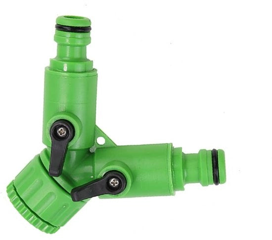 Connettore per tubi in plastica di alta qualità - divisione 2 vie - connessione universale 1/2 pollici - connettori di riparazione - connessione multifunzionale per tubi - materiale duraturo - tubo per giardino