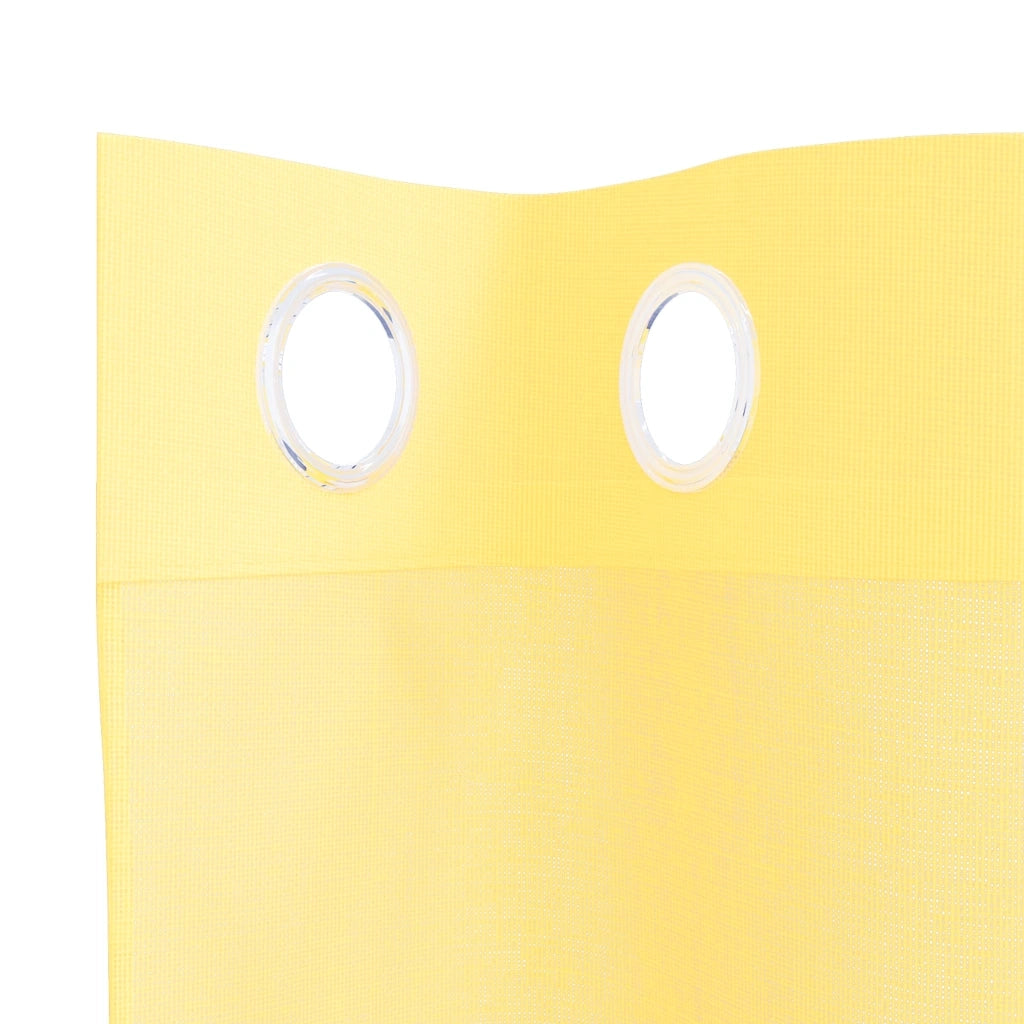 Tende in Voile con Occhielli 2 pz Giallo