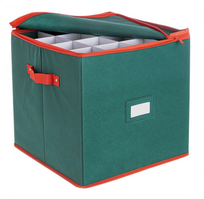 Contenitore Xmas per Sfere Quadrato Verde Capacità 27 Pezzi Diametro 100cm (6 Pezzi)