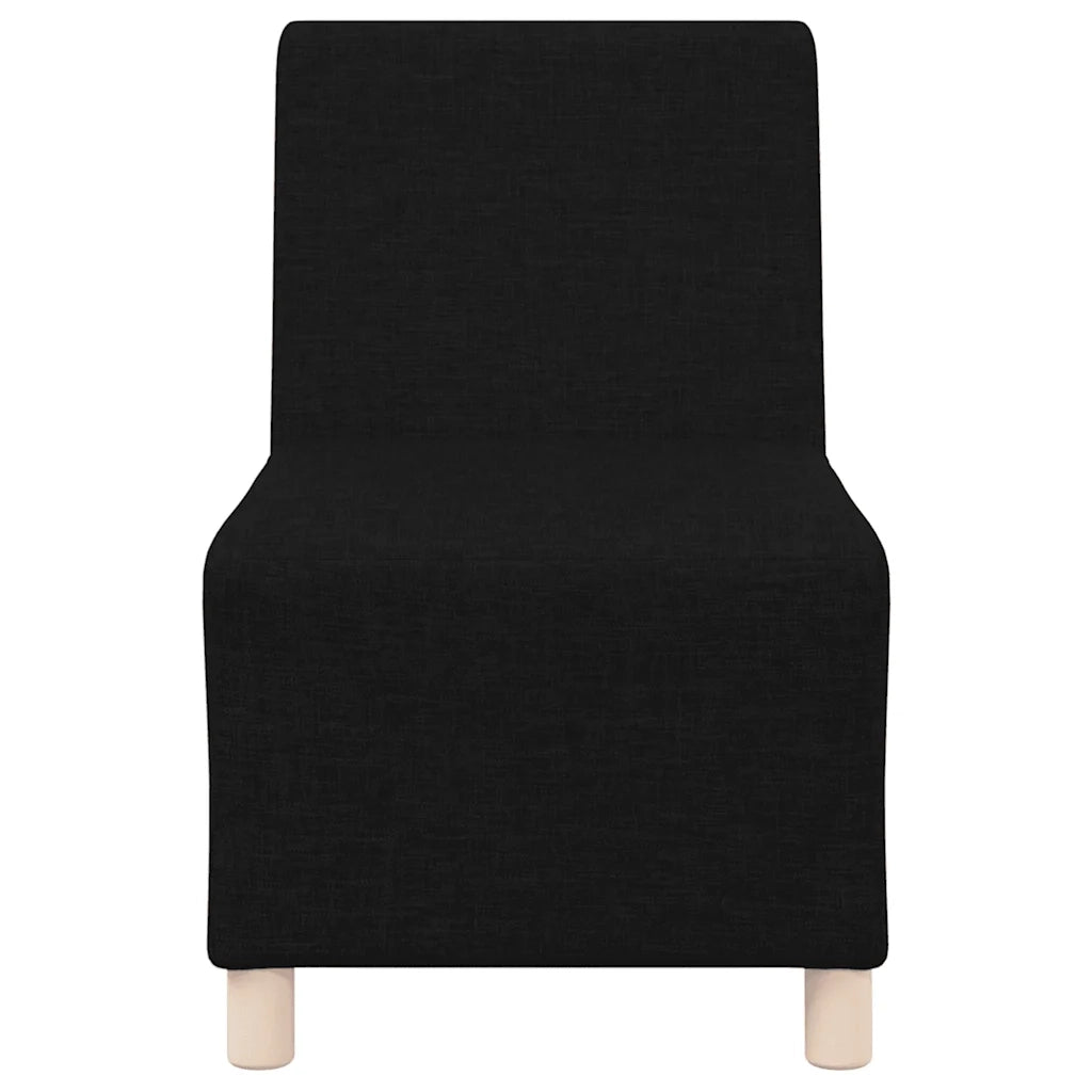 Divano componibile senza braccioli nero 55 cm in tessuto 4108470