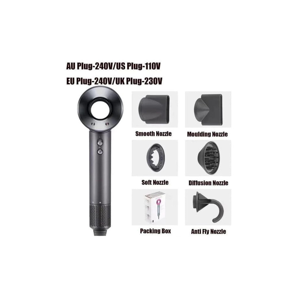 Trade Shop - Phon Per Capelli Hair Dryer Iron Supersonic Asciugatura Rapida Asciugacapelli -